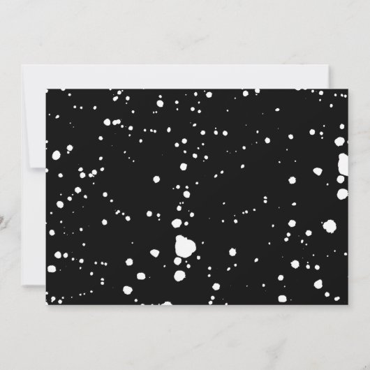 Moderner Paint Spritzer Foto Abschluss Ankündigung (Rückseite)