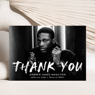 Moderner Paint Spritzer Foto Abschluss Dankeskarte