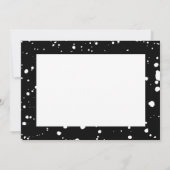 Moderner Paint Spritzer Foto Abschluss Dankeskarte (Rückseite)