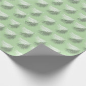 Moderner Palmenblätterhintergrund Geschenkpapier (Ecke)