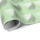 Moderner Palmenblätterhintergrund Geschenkpapier (Rolleneckpunkt)