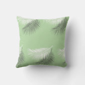 Moderner Palmenblätterhintergrund Kissen (Rückseite)