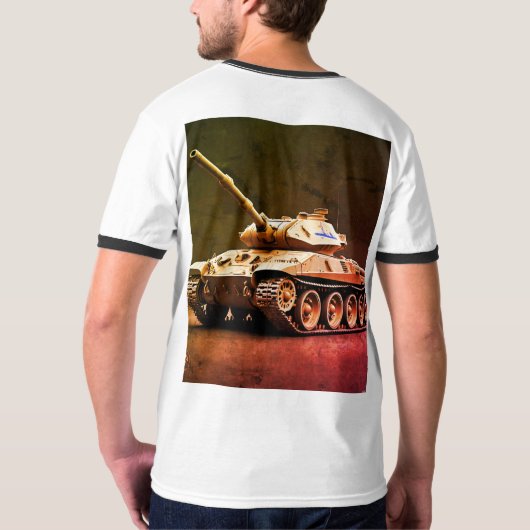 Moderner Panzer für bewaffnete Kämpfe T-Shirt (Schwarz voll)