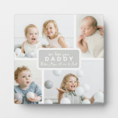 Moderner Papa 4 Foto Grau Fotoplatte (Vorderseite)
