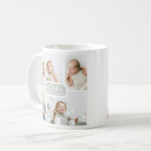 Moderner Papa 4 Foto Grau Kaffeetasse (Vorderseite Links)