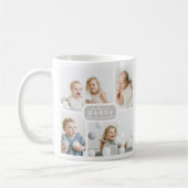 Moderner Papa 4 Foto Grau Kaffeetasse (Links)