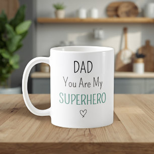 Moderner Papa, du bist mein Superheld Foto-Tasse Kaffeetasse