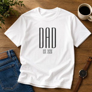 Moderner Papa etabliert Neues Vatergeschenk T-Shirt