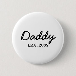 Moderner Papa | Individuelle Kindernamen Stylische Button