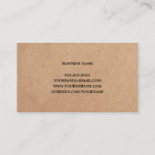 Moderner Papierberater Visitenkarte (Rückseite)