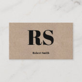 Moderner Papierstil für Monogram Visitenkarte (Vorderseite)