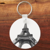 Moderner Pariser Eiffelturm Paris Französischer To Schlüsselanhänger (Rückseite)