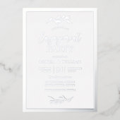 Moderner Parteiführer Folieneinladung (Vorderseite)