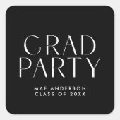 Moderner Party Umschlag Aufkleber (Vorderseite)