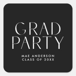 Moderner Party Umschlag Aufkleber