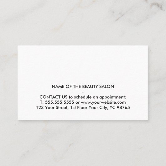 Moderner Pastel Gradient Bold Salon Rabattkarte (Rückseite)