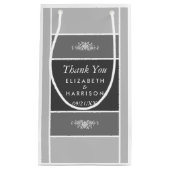 Moderner Pastelblock - Siver Gray - Hochzeit Kleine Geschenktüte (Vorderseite)