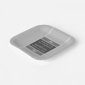 Moderner Pastelblock - Siver Gray - Hochzeit Pappteller (Gewinkelt)