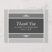 Moderner Pastelblock - Siver Gray - Vielen Dank Postkarte (Vorderseite)