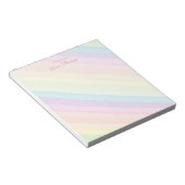 Moderner, pastelförmiger Regenbogen - ein Hinweis Notizblock (angewinkelt)
