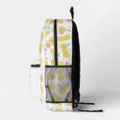 Moderner Pastell Citrus Lemons Muster Individuelle Bedruckter Rucksack (Rechts)