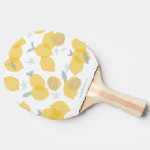 Moderner Pastell Citrus Lemons Muster Individuelle Tischtennis Schläger (Seitenansicht)