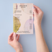 Moderner Pastell Glitter Flyer (Handgriff)