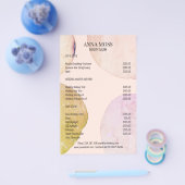 Moderner Pastell Glitter Flyer (Einzeln)