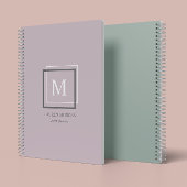 Moderner Pastell Monogram Lila Personalisierter Pl Planer