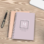 Moderner Pastell Monogram Lila Personalisierter Pl Planer<br><div class="desc">Personalisierter Planer mit einer schönen pastellfarbenen Palette mit einem personalisierten Monogramm und geometrischer Gestaltung. Dieses Design ist mit verschiedenen Hintergrundfarben ausgestattet,  die Sie in einer "Pastel Modern Monogram Business" Kollektion in unserem Shop finden.</div>