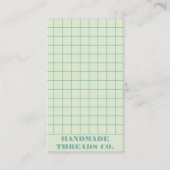 Moderner pastellblauer Prüfmuster QR-Code Visitenkarte (Vorderseite)