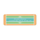 Moderner Pastellblock - Tropische Farben - Hochzei (Vorne)