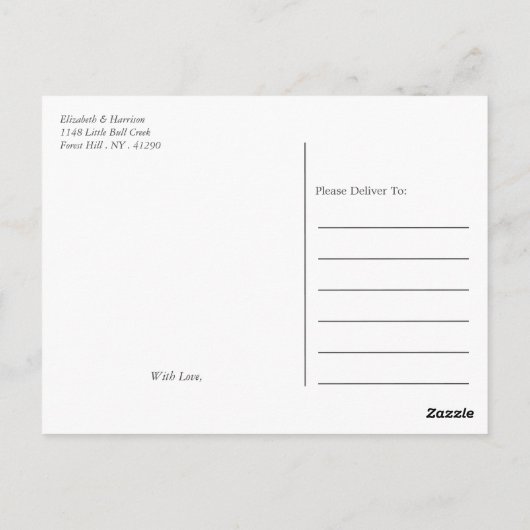 Moderner Pastellblock - Tropische Farben - Vielen Postkarte (Rückseite)