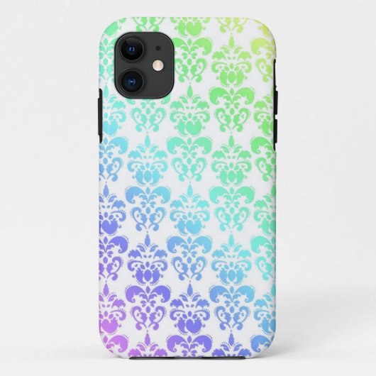 Moderner pastellfarbener Regenbogendampfer Case-Mate iPhone Hülle (Rückseite)