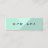 Moderner pastellfarbener Stylist Mini Visitenkarte (Vorderseite)