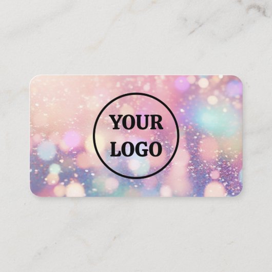 Moderner, pastellrosa, hellbrauner QR-Code Visitenkarte (Rückseite)