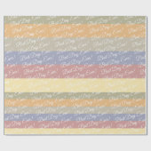 Moderner Pastellstreifen Geschenkpapier (Flach)