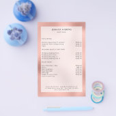 Moderner Peach Glow Salon Flyer (Einzeln)