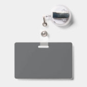 Moderner Peach Motif Logo Hochzeitsplaner Ausweis (Rückseite mit einziehbar)