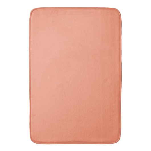 Moderner Peach Solid aus dem Mittelalter Badematte (Vorderseite Vertikal)