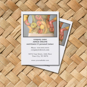 Moderner Personal Trainer für saubere Körperernähr Visitenkarte