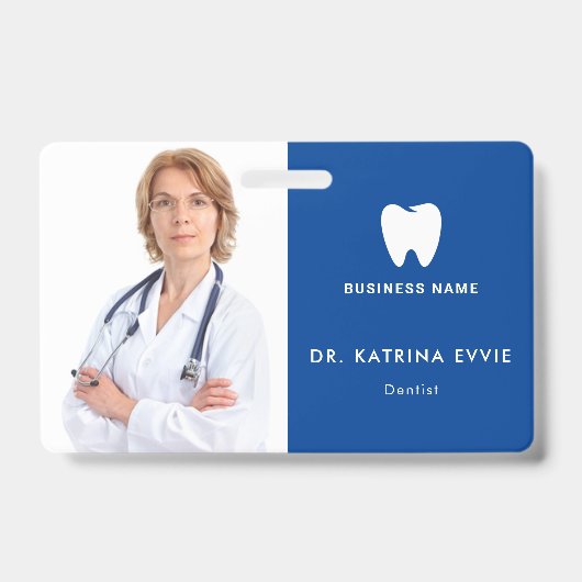 Moderner Personalausweis | Dentis Logo Foto Busine Ausweis (Vorderseite)