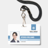 Moderner Personalausweis für Berufliche Unternehme Ausweis (Vorderseite mit Lanyard)