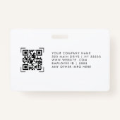 Moderner Personalausweis | Logo Foto Business Empl Ausweis (Rückseite)