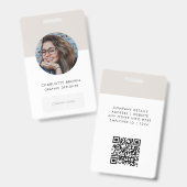 Moderner Personalausweis | Logo für Minimalistisch Ausweis (Vorder- & Rückseite)