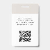 Moderner Personalausweis | Logo für Minimalistisch Ausweis (Rückseite)