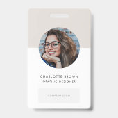 Moderner Personalausweis | Logo für Minimalistisch Ausweis (Vorderseite)