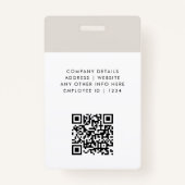 Moderner Personalausweis | Logo für Minimalistisch Ausweis (Rückseite)