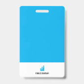 Moderner Personalausweis Minimalistisch Blue Mitar Ausweis (Back)