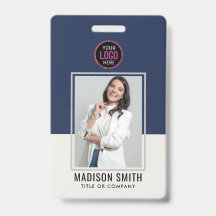 Moderner Personalausweis | Minimalistischer Mitarb